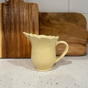 Corningware Traditions Butter‎ Yellow Corelle Creamer Pitcher Farmhouse 2000s